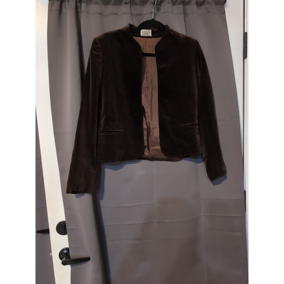 Country‎ Suburbans Vintage Medium Brown Blazer, Size 8 Jacket, Suede, Classic - Picture 1 of 6